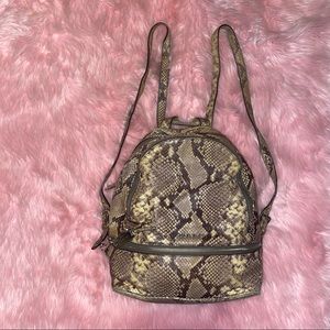Michael Kors Snake Skin Mini Backpack